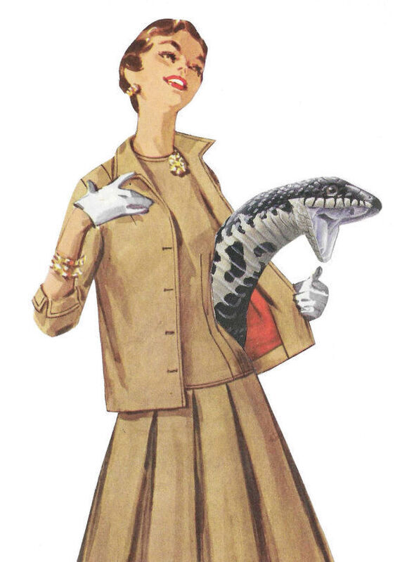 Original Collage Art - Cold-Blooded Fashion Artwork - product images