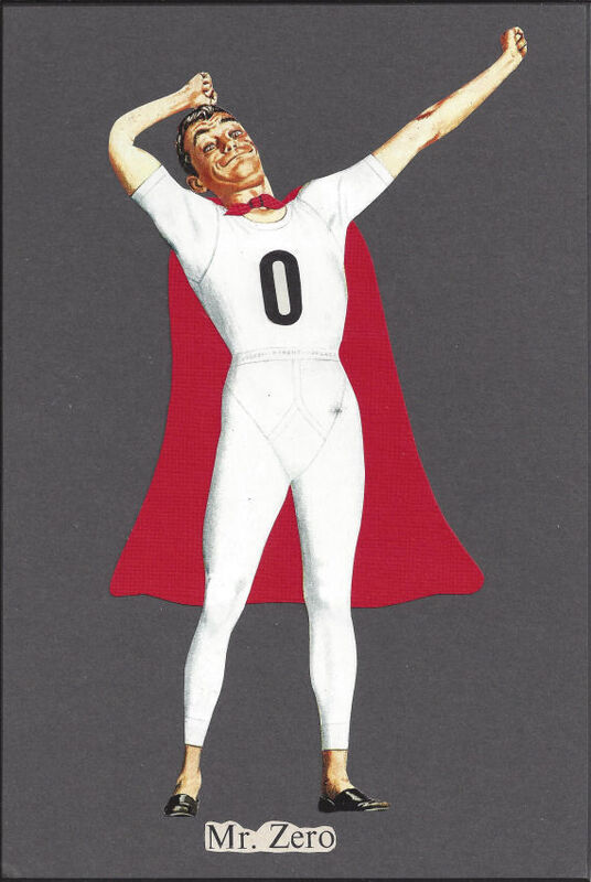 Original Collage Art - Mr. Zero Superhero Artwork - product images