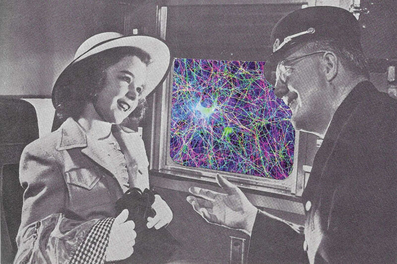 Original Collage Art - Strange Journey Artwork - product images