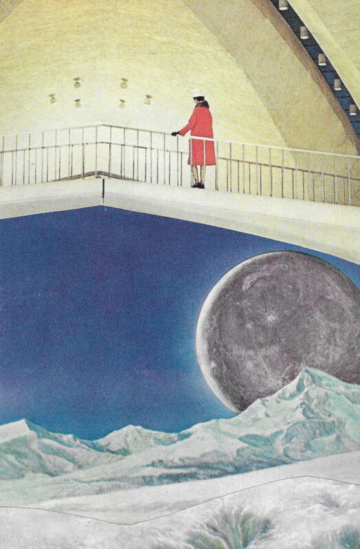 Original Collage Art - Space Walk Artwork - product images