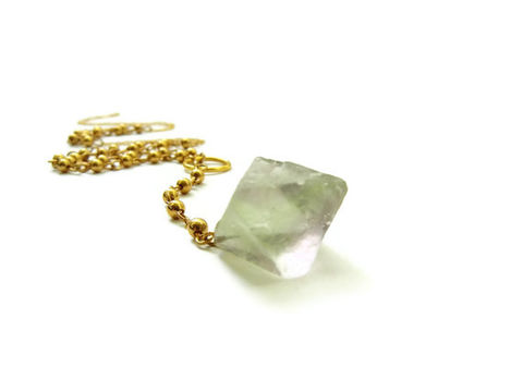 Fluorite,Octahedron,14k,Gold,Filled,Rosary,Style,Necklace,fluorite octahedron, fluorite gemstone, gemstone, jewelry, necklace, for her, 14k gold necklace, rosary, 14k gold rosary, rosary style necklace, release me creations