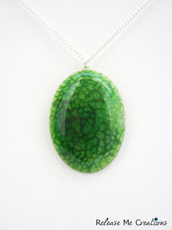 Emerald Spider Onyx Gemstone Necklace - product image  
