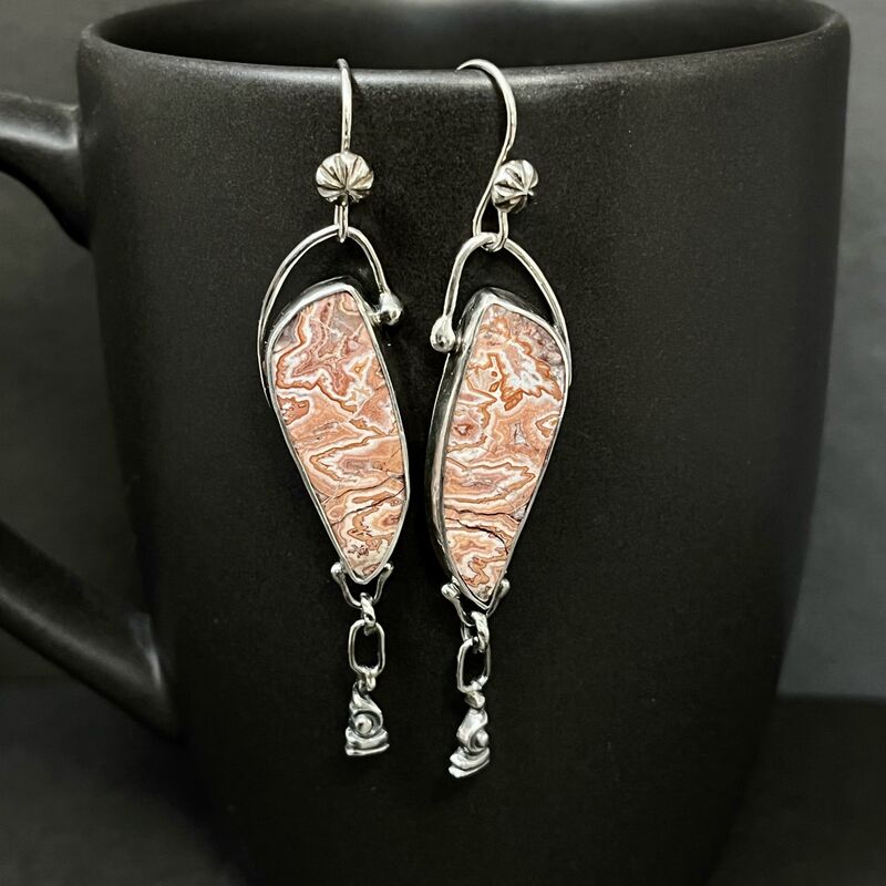 Rosetta Jasper Earrings, Silversmith Made - product images  of 