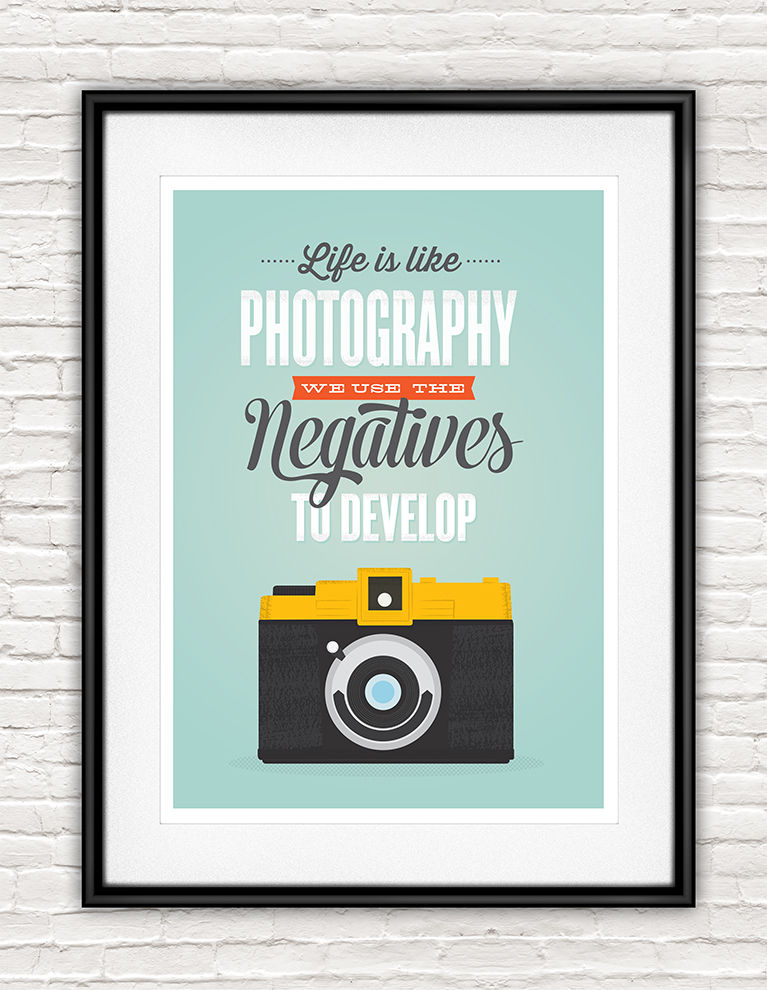 inspirational-quote-retro-camera-poster-life-is-like-photography