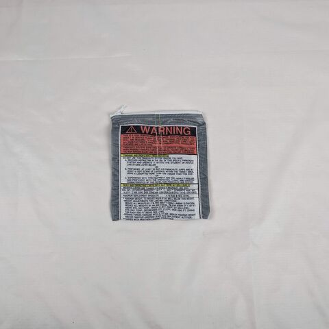 Zippered,Pouch,made,from,Warning,Label,on,Gray,Parachute,Panel
