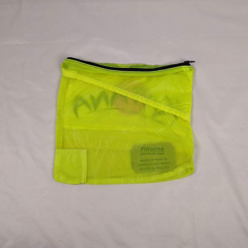Neon Yellow Parachute Katana Logo End Panel Zippered Pouch - product images  of 
