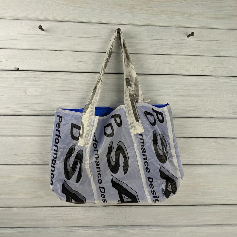 Reclaimed Sabre Logo Labels Lined with Royal Blue Zero Porosity Ripstop - product images  of 