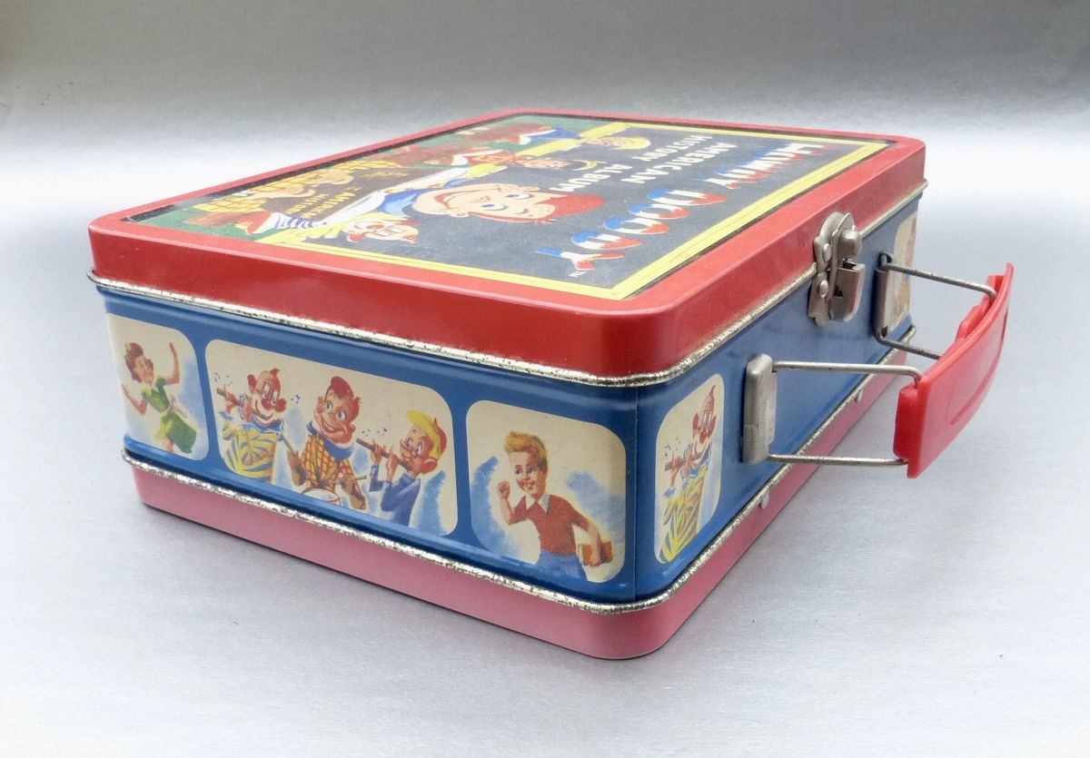 Vintage 90s Howdy Doody Metal Lunch Box Tin Pail Retro Collection Collectible TV Icon Puppet Cartoon Marionette Storage Organizer Container Series #1 - product images  of 