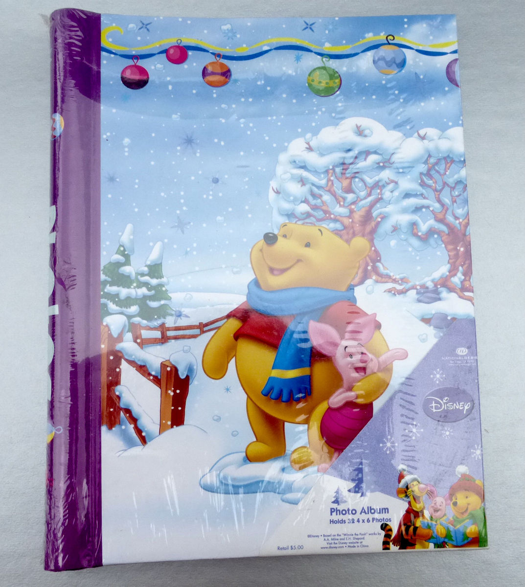 Rare Mickey &amp; Minnie Mouse Goofy Photo Album Authentic Disney Photograph Book Spiral Notebook Picture Christmas Winter Wonderland Season Festive Seasonal Kids Babies Girls Boys Children Collectible Collection Pictures Memoirs Mementos Frames Book Vill - product images  of 