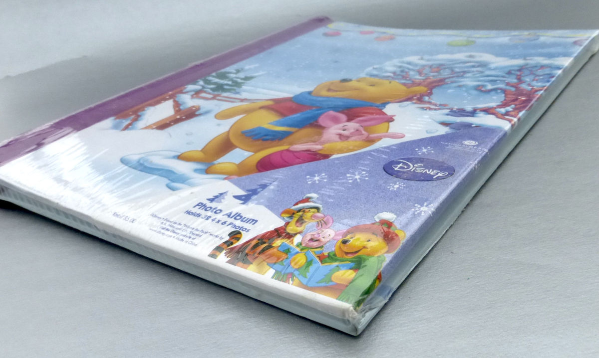 Rare Mickey &amp; Minnie Mouse Goofy Photo Album Authentic Disney Photograph Book Spiral Notebook Picture Christmas Winter Wonderland Season Festive Seasonal Kids Babies Girls Boys Children Collectible Collection Pictures Memoirs Mementos Frames Book Vill - product images  of 