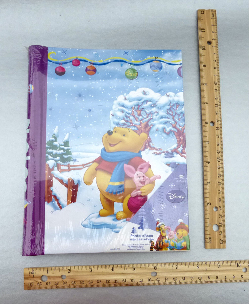 Rare Mickey &amp; Minnie Mouse Goofy Photo Album Authentic Disney Photograph Book Spiral Notebook Picture Christmas Winter Wonderland Season Festive Seasonal Kids Babies Girls Boys Children Collectible Collection Pictures Memoirs Mementos Frames Book Vill - product images  of 