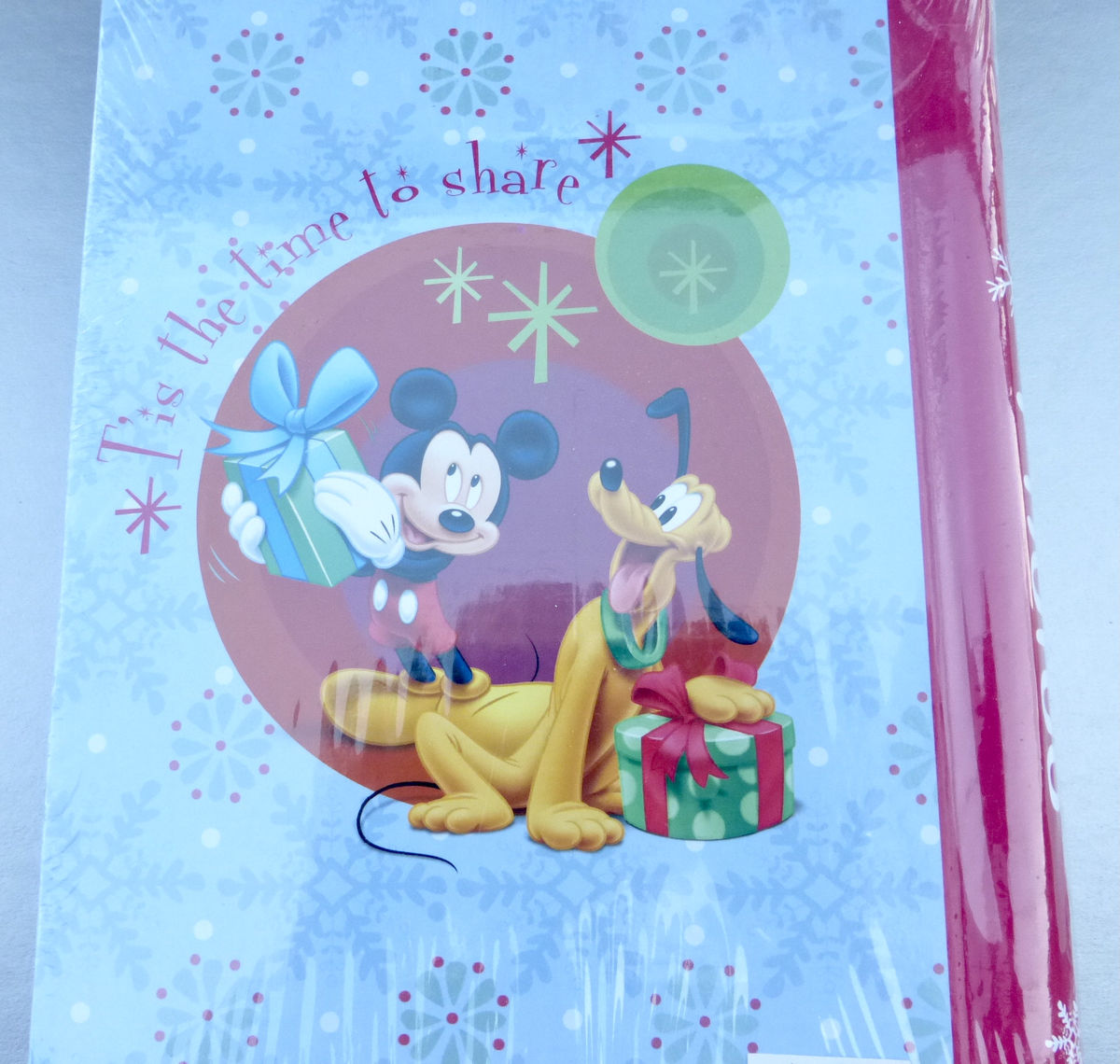 Rare Mickey &amp; Minnie Mouse Goofy Photo Album Authentic Disney Pink Piglet Character Photograph Book Spiral Notebook Picture Christmas Winter Wonderland Season Festive Seasonal Kids Babies Girls Boys Children Collectible Collection Pictures Memoirs Mem - product images  of 