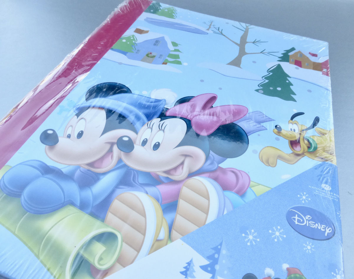 Rare Mickey &amp; Minnie Mouse Goofy Photo Album Authentic Disney Pink Piglet Character Photograph Book Spiral Notebook Picture Christmas Winter Wonderland Season Festive Seasonal Kids Babies Girls Boys Children Collectible Collection Pictures Memoirs Mem - product images  of 