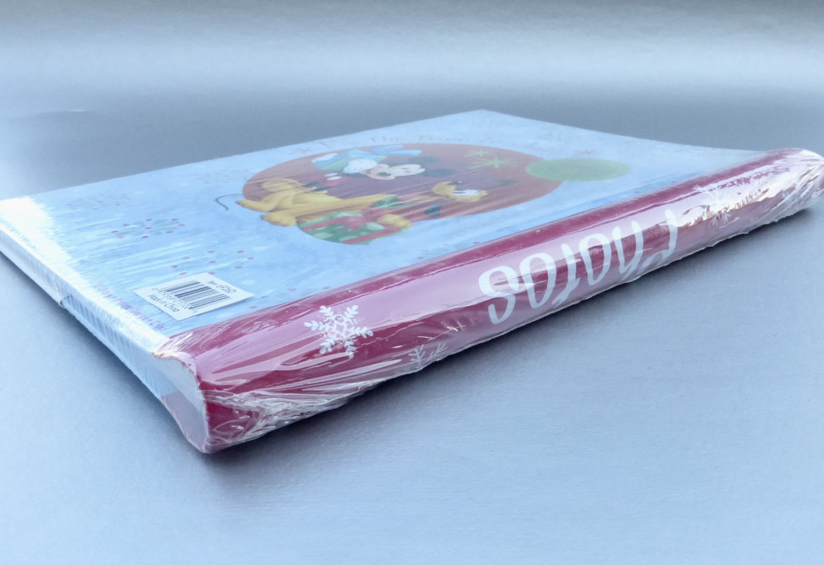 Rare Mickey &amp; Minnie Mouse Goofy Photo Album Authentic Disney Pink Piglet Character Photograph Book Spiral Notebook Picture Christmas Winter Wonderland Season Festive Seasonal Kids Babies Girls Boys Children Collectible Collection Pictures Memoirs Mem - product images  of 