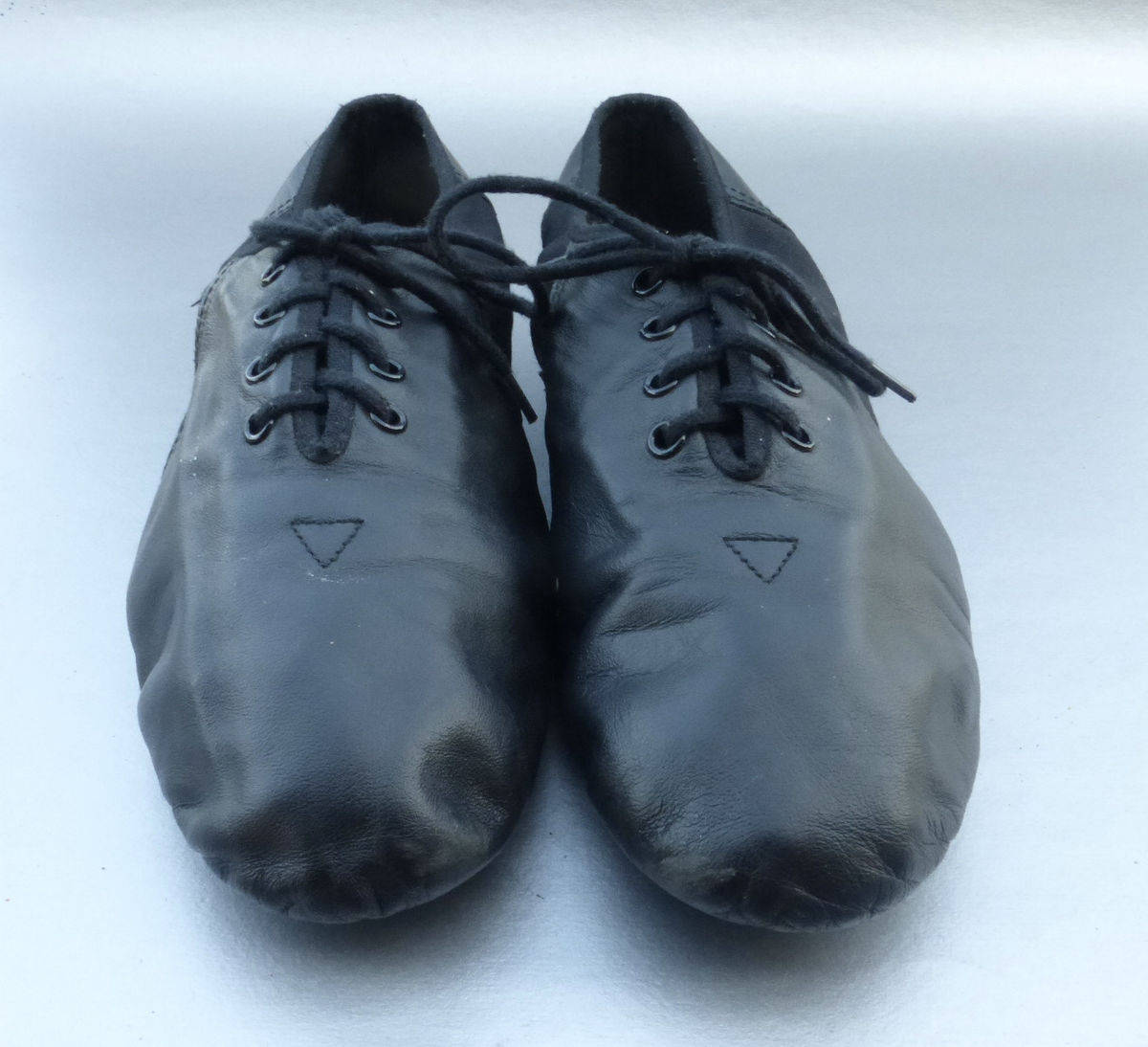 Adult BLOCH Dance Jazz Soft Shoes Black Leather Ladies Lace Up Flexible Split Sole Womens Size 7.5 S0405L Preowned Genuine JazzSoft Villacollezione Villa Collezione - product images  of 