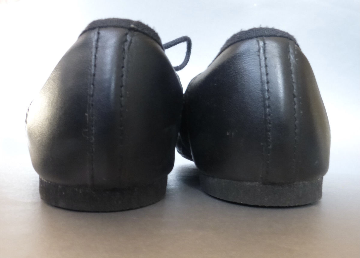 Adult BLOCH Dance Jazz Soft Shoes Black Leather Ladies Lace Up Flexible Split Sole Womens Size 7.5 S0405L Preowned Genuine JazzSoft Villacollezione Villa Collezione - product images  of 