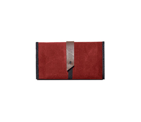 Slim,Wallet,,RFID,Blocker,,Waxed,Canvas,with,Leather,Bags_And_Purses,wallet,waxed_canvas,rfid_blocker,leather,slim,red