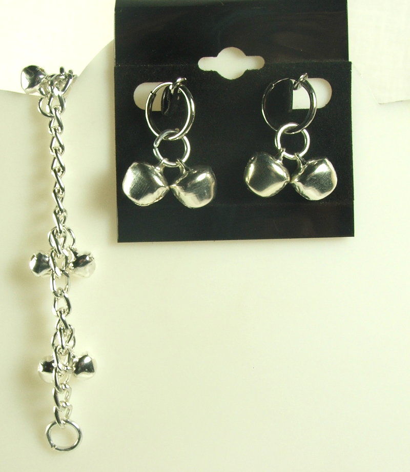 Bdsm Jewelry non piercing rings for labia Silver rings and chains with  bells clit jewelry - Pinch the Muse