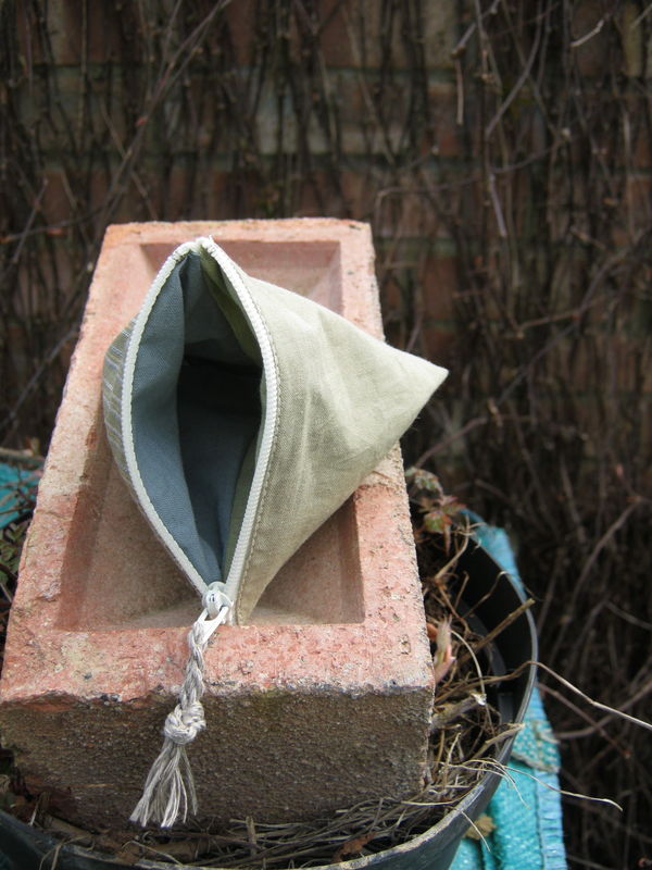 Olive an Organic Cotton Mooncup Pouch - product image  