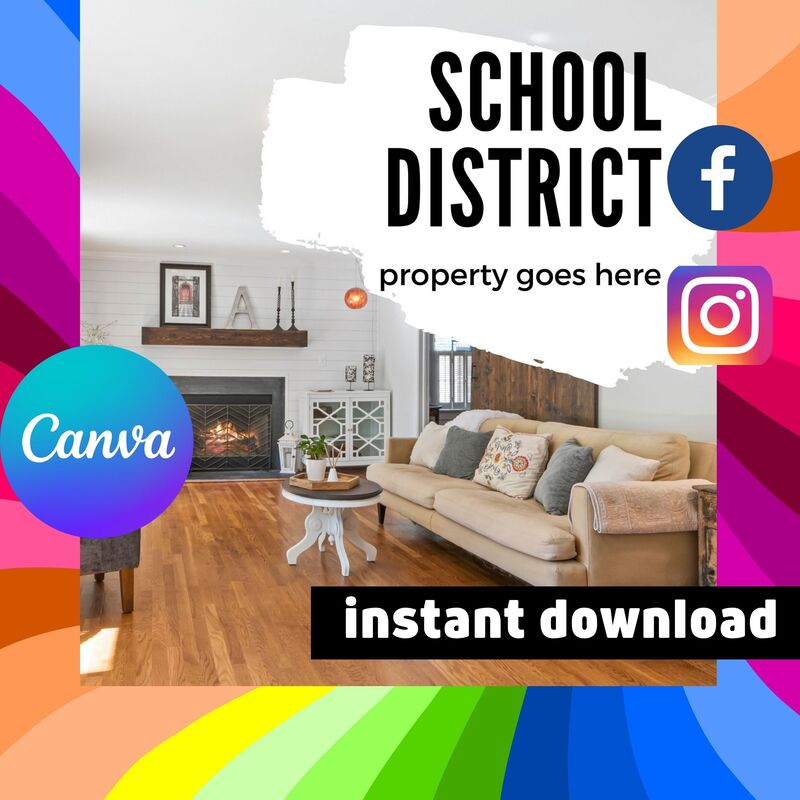 Real Estate for Open House Canva YouTube Template Social Media Video Ad Digital Marketing Instagram Template Graphics for Sale Facebook Post 1031 - product images  of 