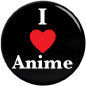 I heart anime pinback button - product images  of 