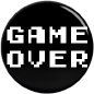 Game over pinback button - product images  of 