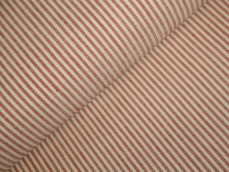 Small Red Stripe Woven Cotton Diamond Textiles Faded Memories Homespun Fabric - product image  
