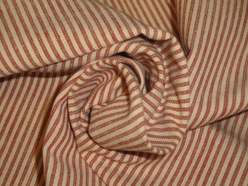 Small Red Stripe Woven Cotton Diamond Textiles Faded Memories Homespun Fabric - product image  