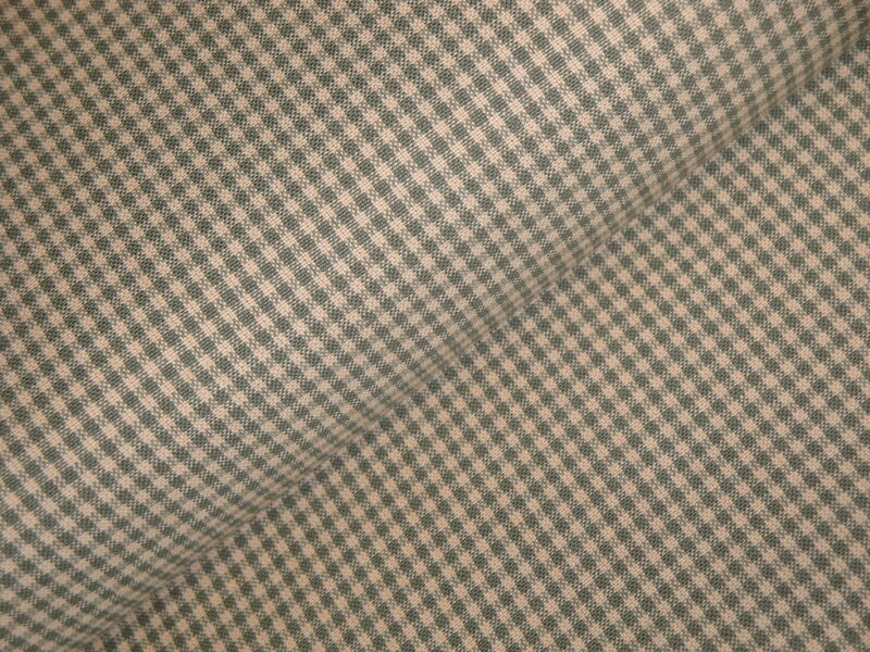 Diamond Textiles Faded Memories Sage Green Check Woven Cotton Homespun Fabric  - product image  