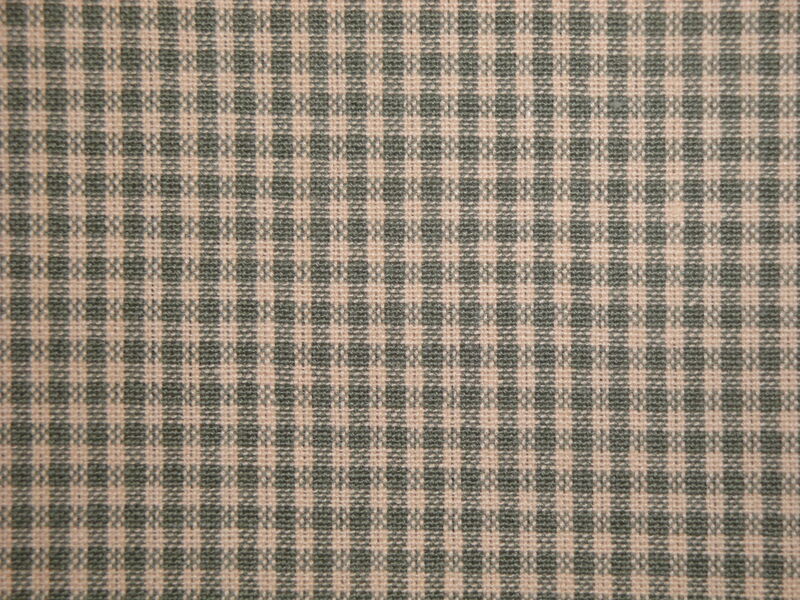 Diamond Textiles Faded Memories Sage Green Check Woven Cotton Homespun Fabric  - product image  