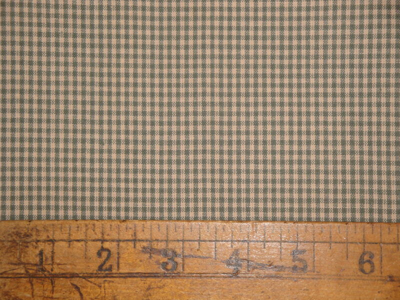 Diamond Textiles Faded Memories Sage Green Check Woven Cotton Homespun Fabric  - product image  