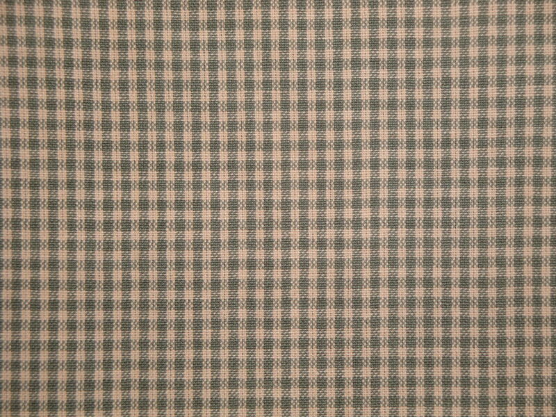 Diamond Textiles Faded Memories Sage Green Check Woven Cotton Homespun Fabric  - product image  