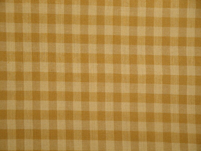 Dunroven House Dijon Woven Cotton Large Check Homespun Fabric  - product image  
