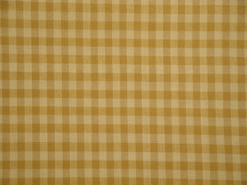 Dunroven House Dijon Woven Cotton Large Check Homespun Fabric  - product image  