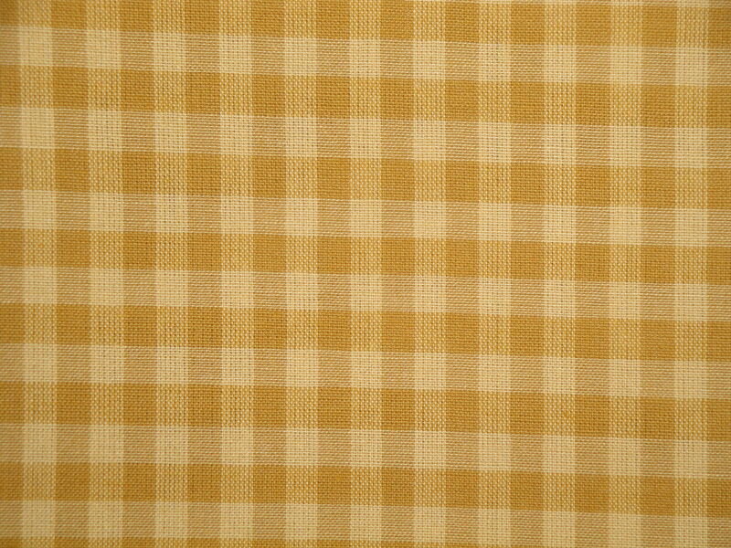 Dunroven House Dijon Woven Cotton Large Check Homespun Fabric  - product image  