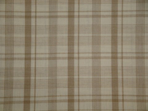 Cream,And,Beige,Large,Bentley,Plaid,Cotton,Homespun,Fabric, home decor plaid fabric, primitive plaid fabric, curtain plaid fabric. bedding plaid fabric, large plaid fabric