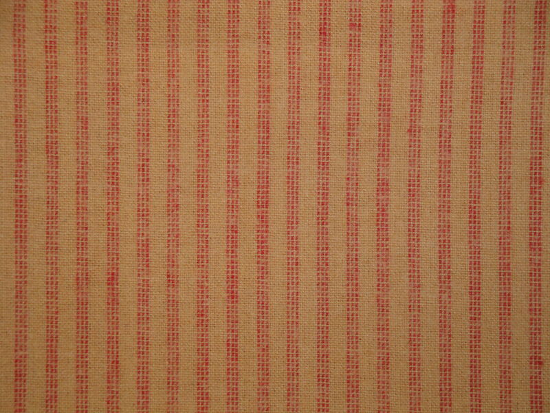 Hampshire Primitive Red Stripe Brushed Flannel Fabric - product image  