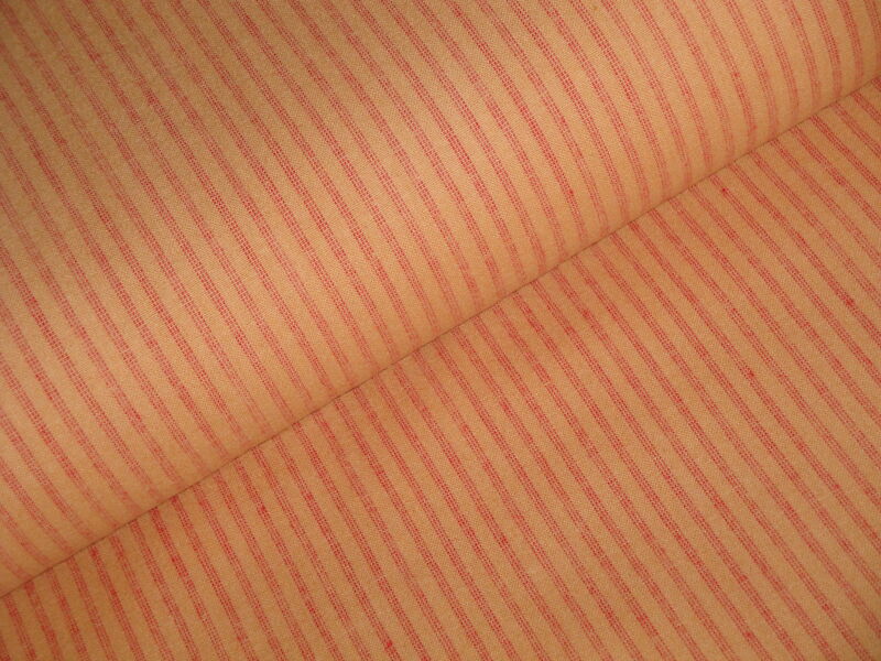Hampshire Primitive Red Stripe Brushed Flannel Fabric - product image  