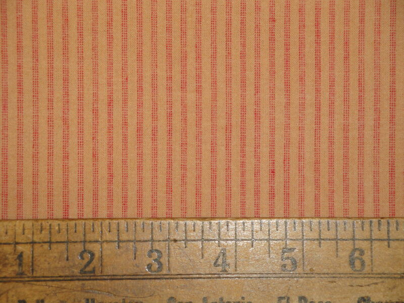 Hampshire Primitive Red Stripe Brushed Flannel Fabric - product image  