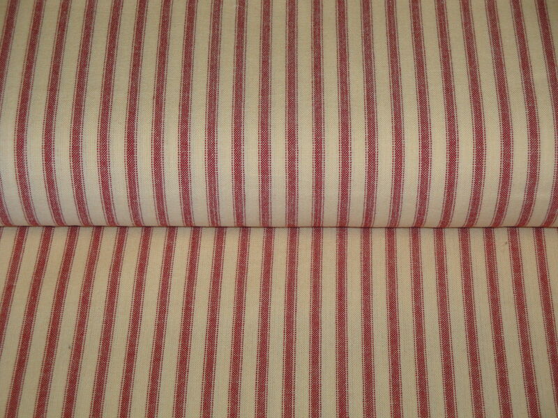 Diamond Textiles Red Stripe Homespun Fabric - product image  