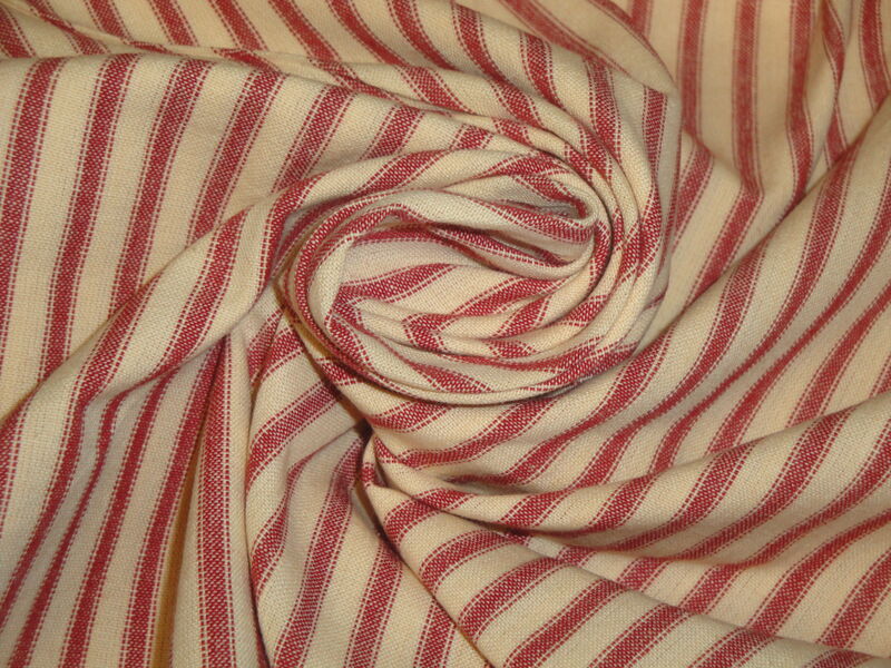 Diamond Textiles Red Stripe Homespun Fabric - product image  