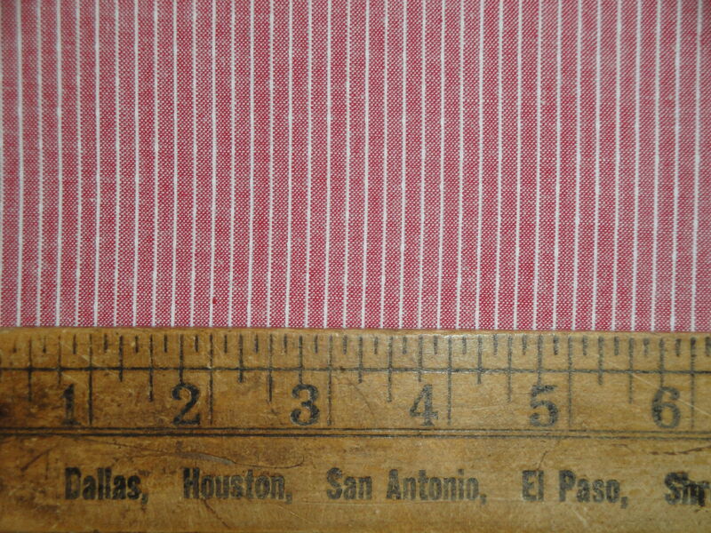 Providence Red And White Stripe Woven Cotton Homespun Fabric - product image  