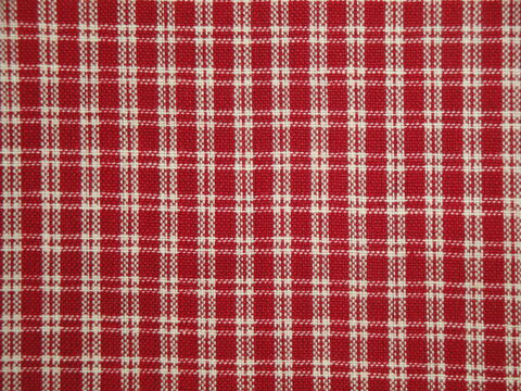 Red,And,Cream,Woven,Cotton,Small,Plaid,Homespun,Fabric,double plaid fabric, cotton plaid fabric,  plaid fabric, red and cream plaid fabric, home decor check fabric. primitive check fabric, curtain check fabric. bedding check fabric, large check fabric, dunroven house fabric