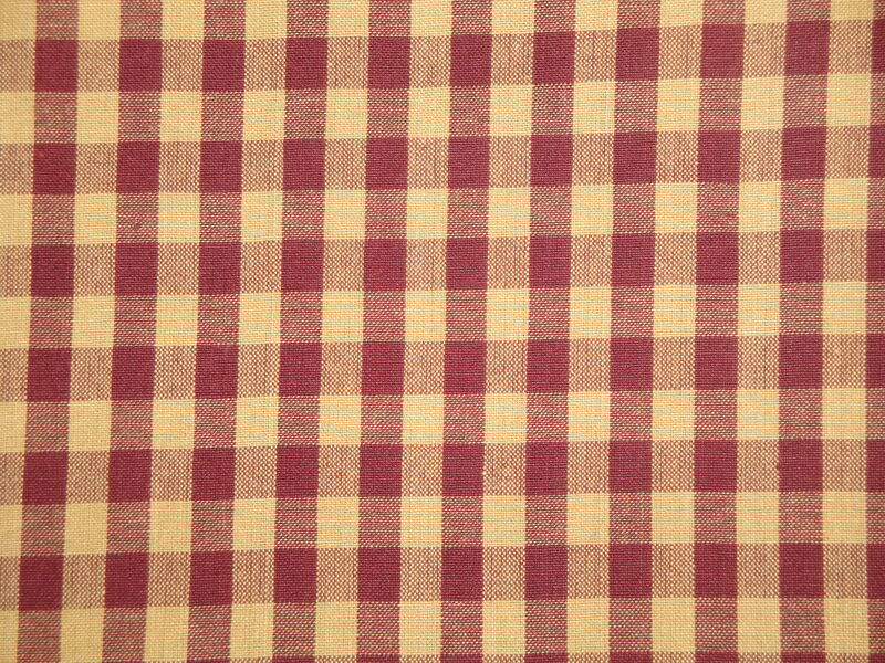Diamond Textiles Country Homespun Collection Woven Cotton Wine Wheat Check Fabric  - product image  
