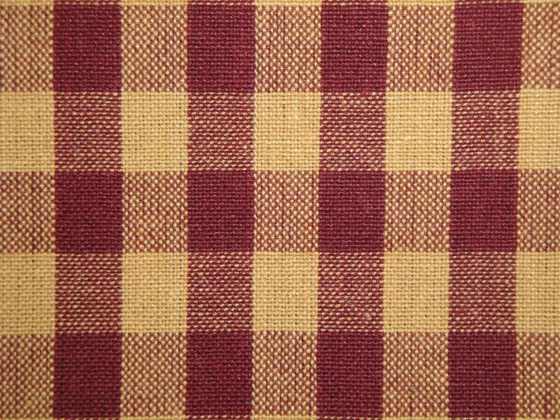 Diamond Textiles Country Homespun Collection Woven Cotton Wine Wheat Check Fabric  - product image  