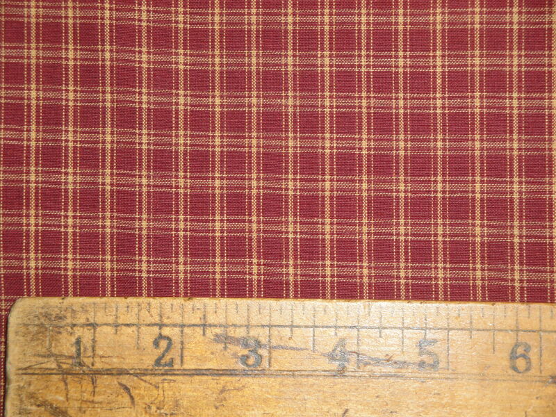Diamond Textiles Country Homespun Collection Woven Cotton Wine Wheat Plaid Fabric  - product image  