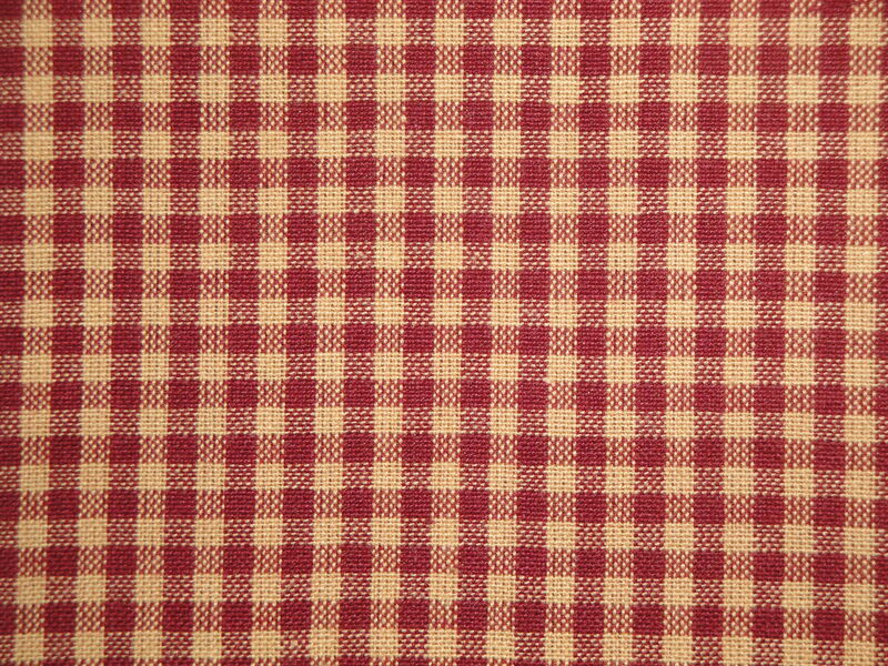 Diamond Textiles Country Homespun Collection Woven Cotton Wine Wheat 1/8th Check Fabric  - product image  