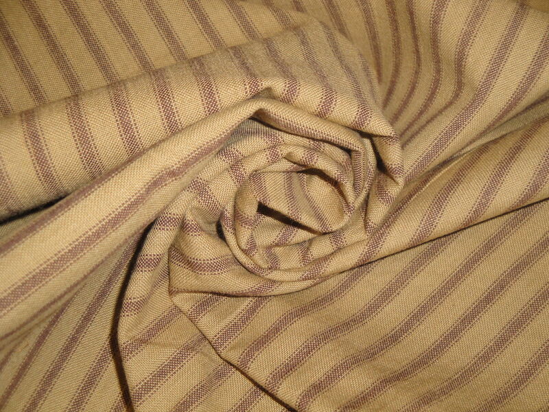 Hickory Creek Cinnamon Stripe Woven Cotton Homespun Fabric - product image  