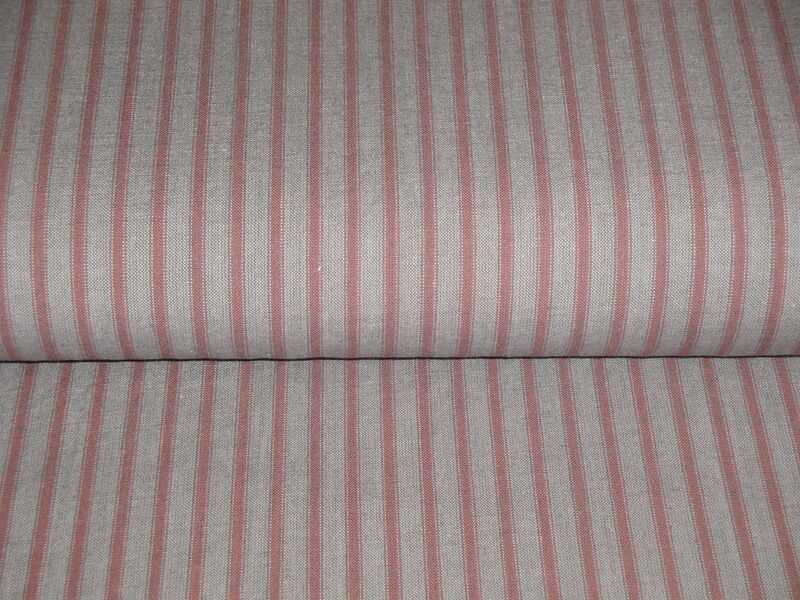Hickory Creek Red Stripe Woven Cotton Homespun Fabric - product image  