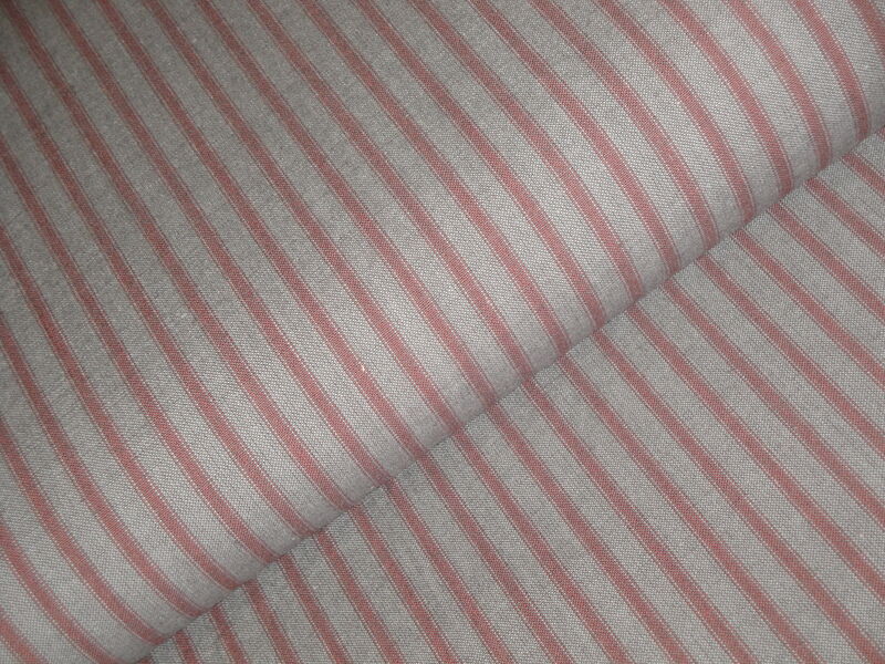 Hickory Creek Red Stripe Woven Cotton Homespun Fabric - product image  